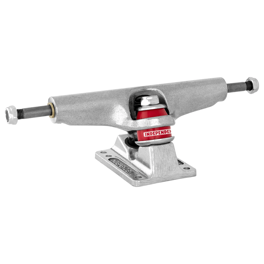 Independent Stage 4 Standard Skateboard Trucks, durable metal trucks with black finish, designed for stable skateboarding performance.