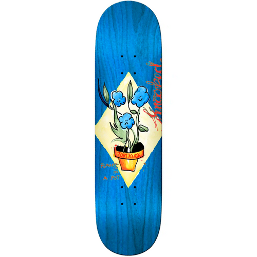 Krooked Krooked Tom Knox Blue Flower Skateboard Deck | 8.5" Decks | The Vines