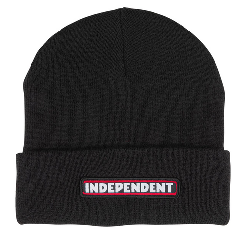 Independent Independent Bar Logo Beanie | Black Beanies | The Vines
