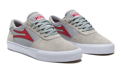 Lakai Lakai Manchester Suede Skate Shoe | Grey & Red Shoes | The Vines