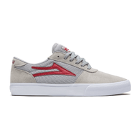 Lakai Lakai Manchester Suede Skate Shoe | Grey & Red Shoes | The Vines