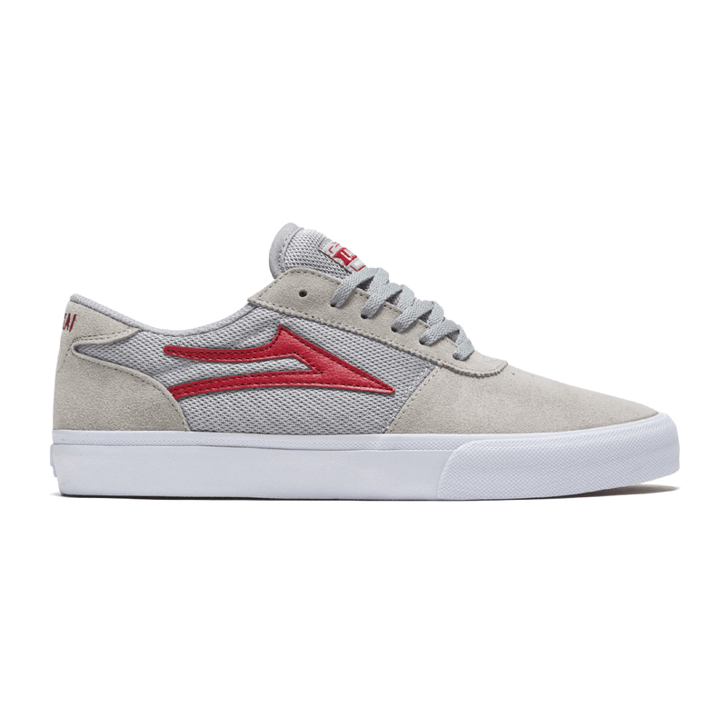 Lakai Lakai Manchester Suede Skate Shoe | Grey & Red Shoes | The Vines