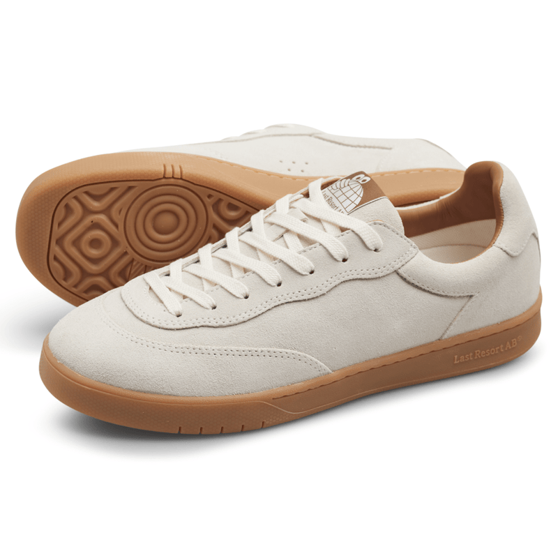 Last Resort AB CM001 Suede Lo Skate Shoes | White & Gum