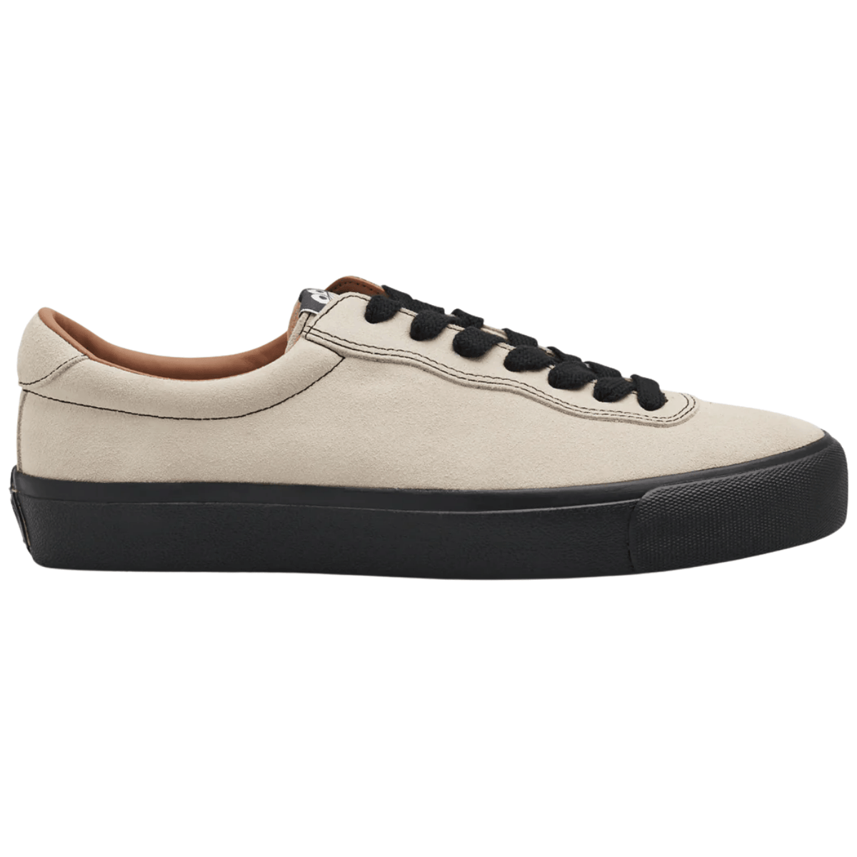 Last Resort AB VM001 Suede Lo Skate Shoes in white and black with a classic skate shoe design and durable suede material.