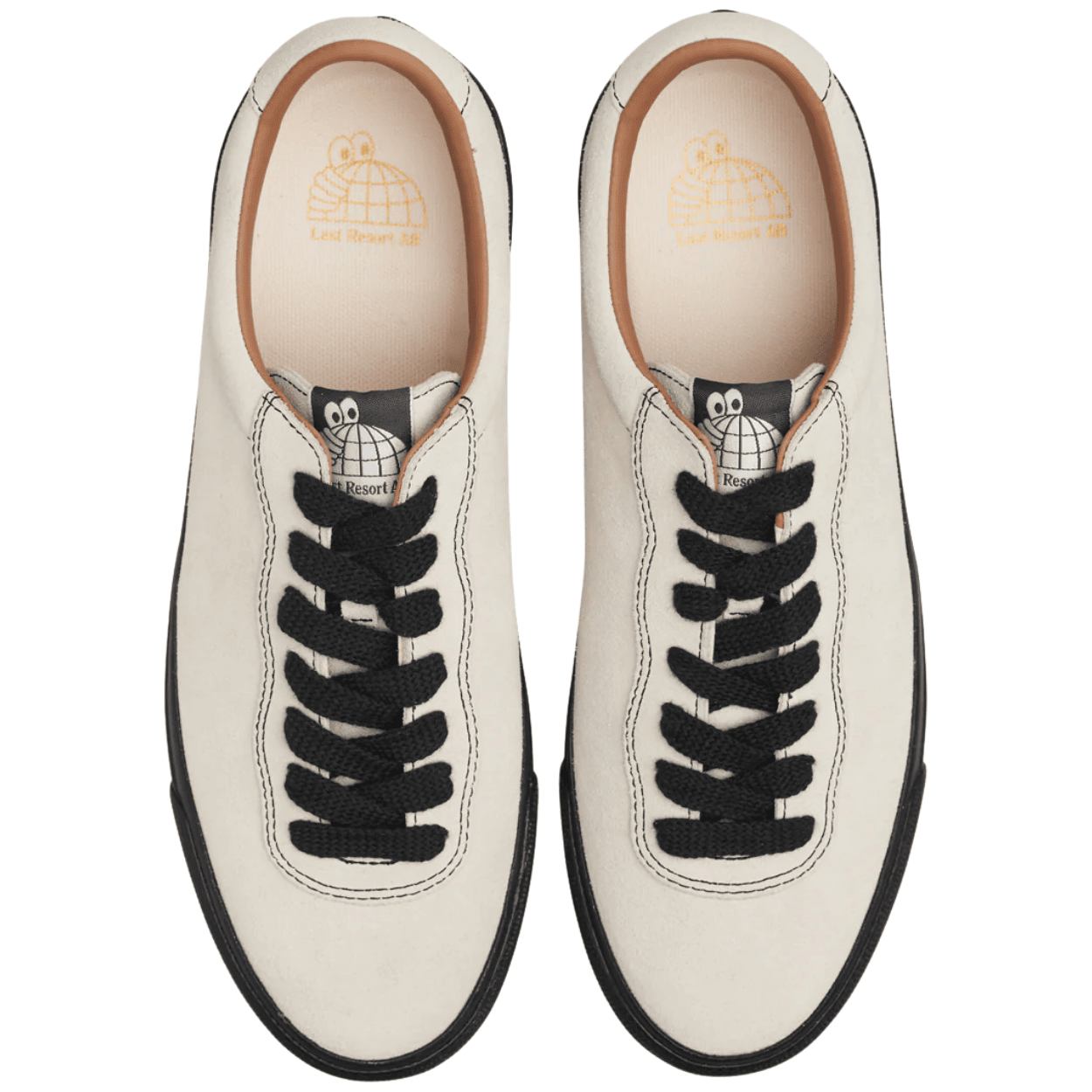 Last Resort AB VM001 Suede Lo Skate Shoes | White & Black - The Vines Supply Co