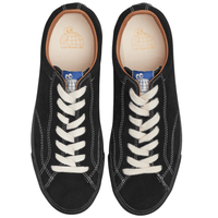 Last Resort AB VM003 Suede Lo Skate Shoes | Black & White - The Vines Supply Co