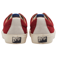 Last Resort AB VM003 Suede Lo Skate Shoes | Old Red & White - The Vines Supply Co