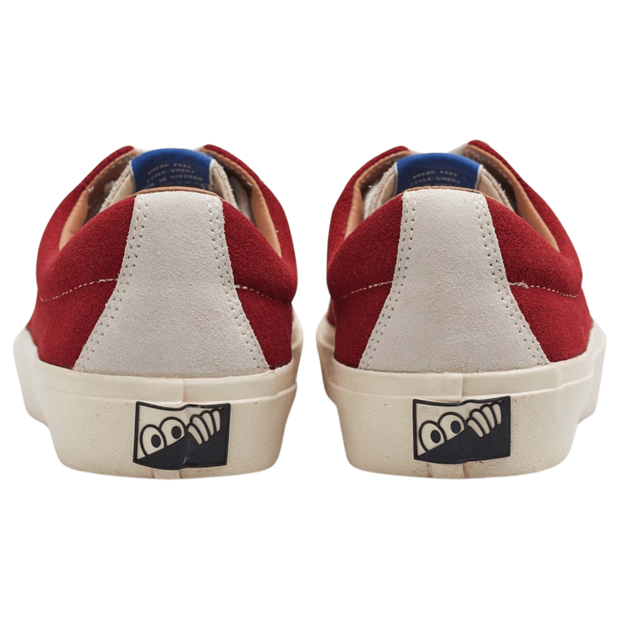 Last Resort AB VM003 Suede Lo Skate Shoes | Old Red & White - The Vines Supply Co