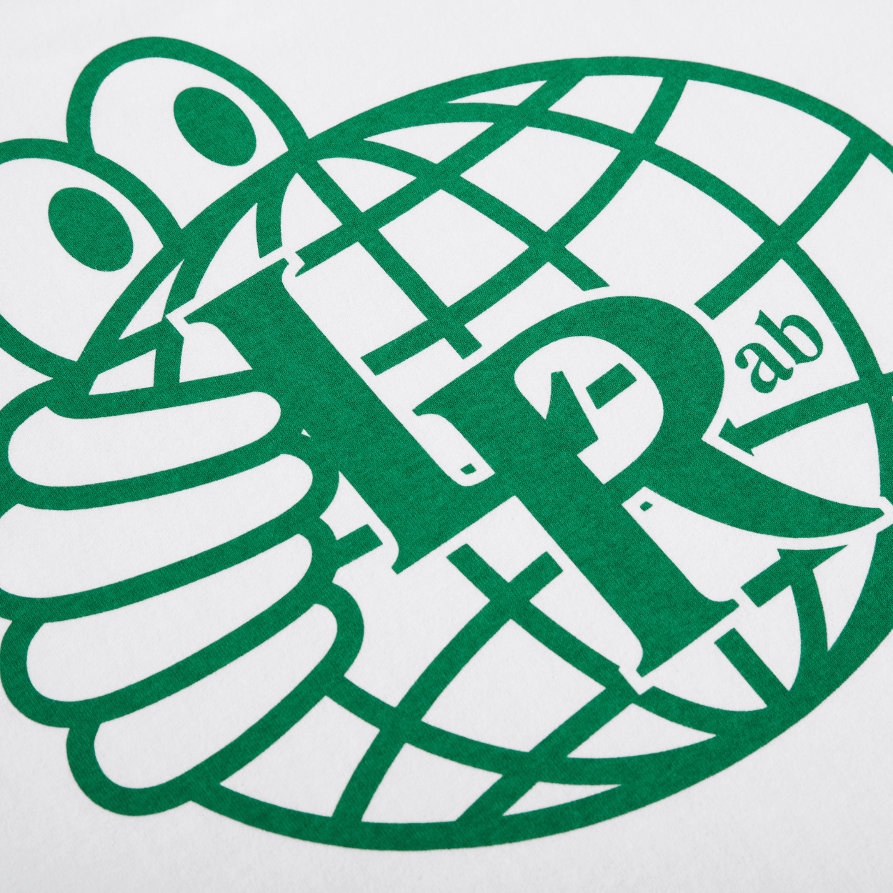 Last Resort AB Atlas Monogram T-Shirt | White & Kelly Green - The Vines Supply Co