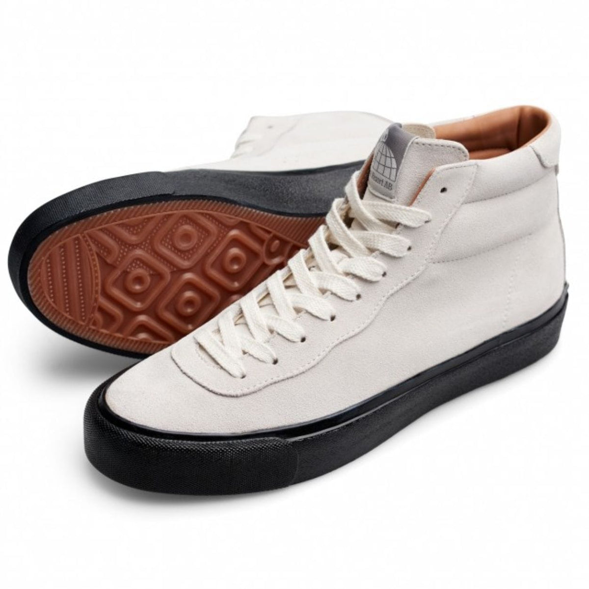 Last Resort AB VM001 Suede Hi Skate Shoes | White & Black