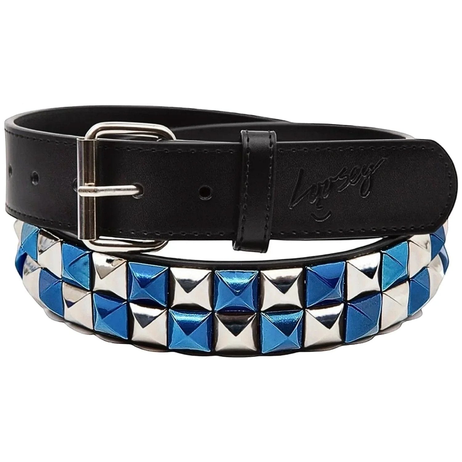 Loosey Stud Finder Belt | Blue Checkered