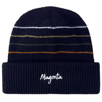 Magenta Skateboards Lines Beanie | Black - The Vines Supply Co