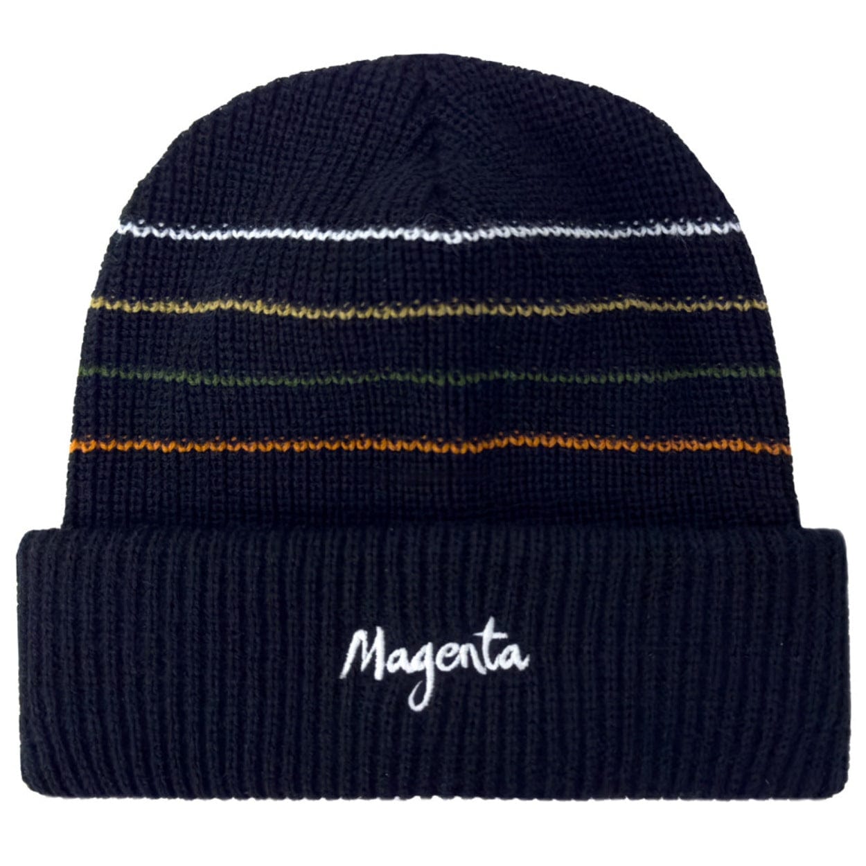 Magenta Skateboards Lines Beanie | Black - The Vines Supply Co