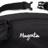 Magenta Skateboards Script Banana Bag | Black - The Vines Supply Co