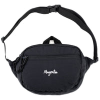 Magenta Skateboards Script Banana Bag | Black - The Vines Supply Co