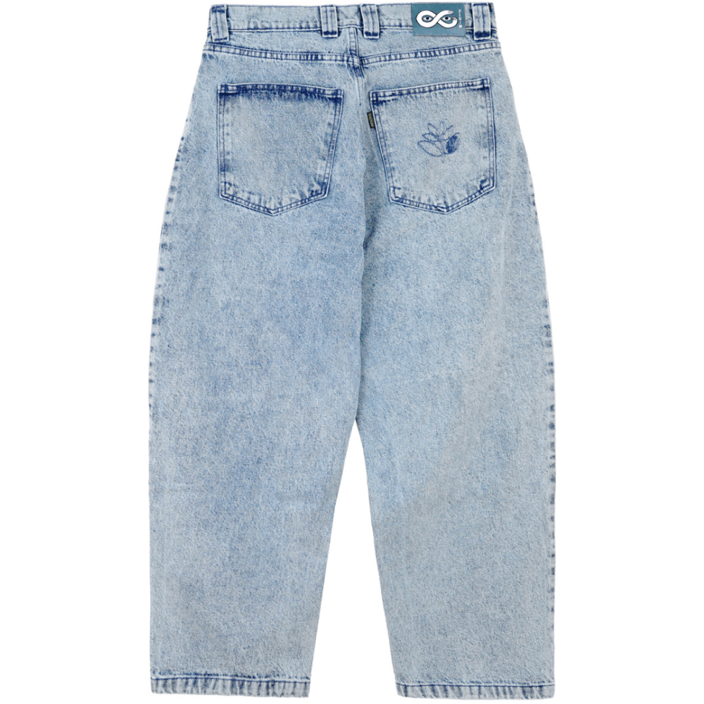 Magenta Skateboard OG denim jeans with washed denim finish and contrasting stitching, showcasing a casual, fashionable fit.