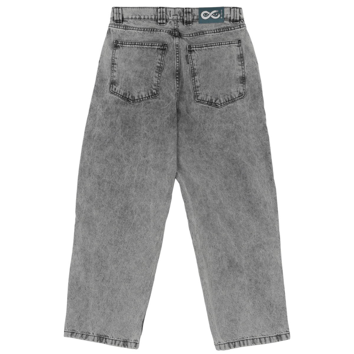 Magenta Skateboards OG Denim Stitch Jeans in acid wash, showcasing classic denim style with visible stitching and relaxed fit.