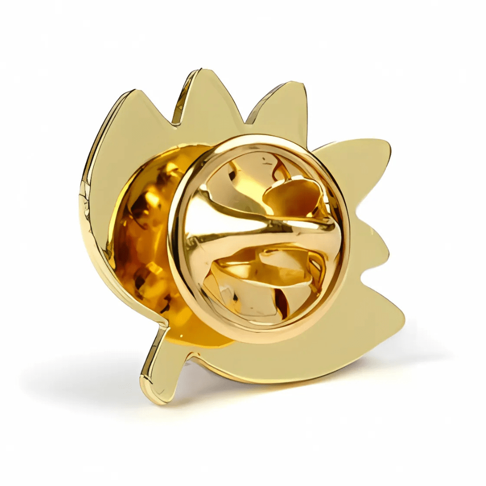 Magenta Skateboards Plant enamel pin badge in burnt orange, featuring a detailed plant design on a metal pinback.