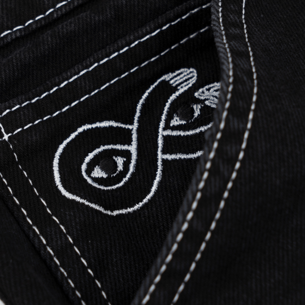 Magenta Skateboard OG Denim Long Shorts | Black - The Vines Supply Co