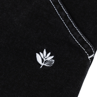 Magenta Skateboard OG Denim Long Shorts | Black - The Vines Supply Co