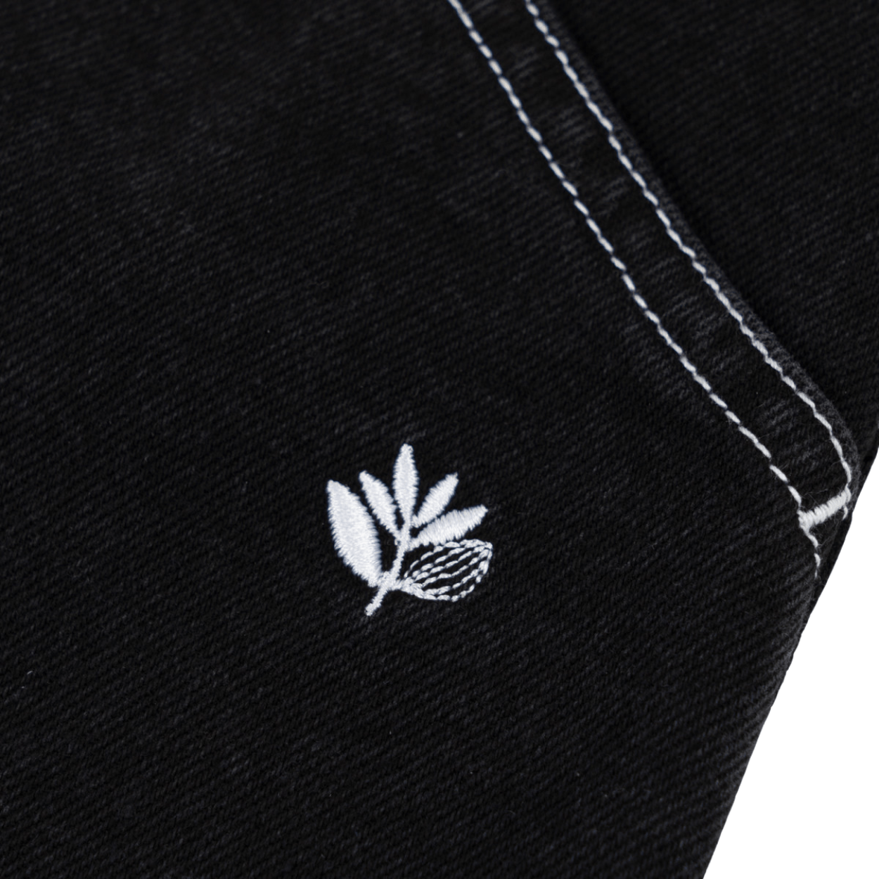 Magenta Skateboard OG Denim Long Shorts | Black - The Vines Supply Co