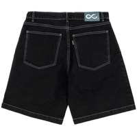 Magenta Skateboard OG Denim Long Shorts | Black - The Vines Supply Co