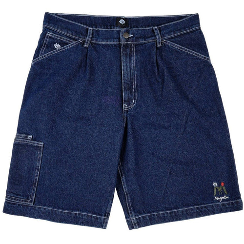 Magenta Magenta Skateboard OG Denim Pocket Long Shorts | Blue Denim Shorts | The Vines
