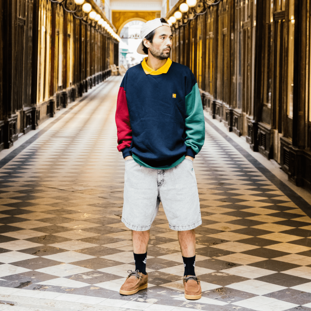 Magenta Skateboards OG Denim Long Shorts | Acid - The Vines Supply Co