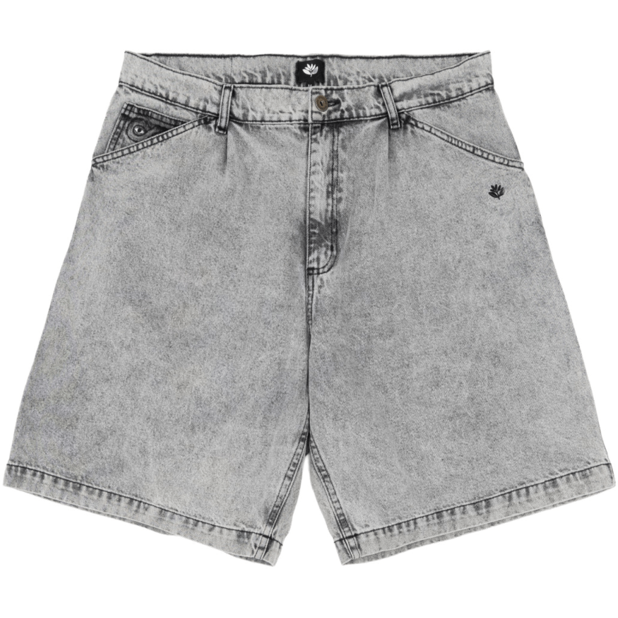 Magenta Skateboards OG Denim Long Shorts | Acid - The Vines Supply Co