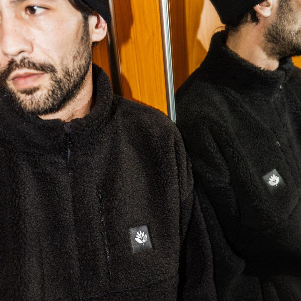 Magenta Skateboards Meru Highneck Sherpa | Black - The Vines Supply Co