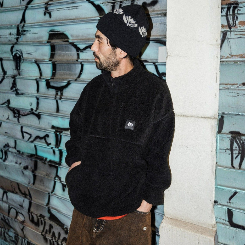 Magenta Skateboards Meru Highneck Sherpa | Black - The Vines Supply Co