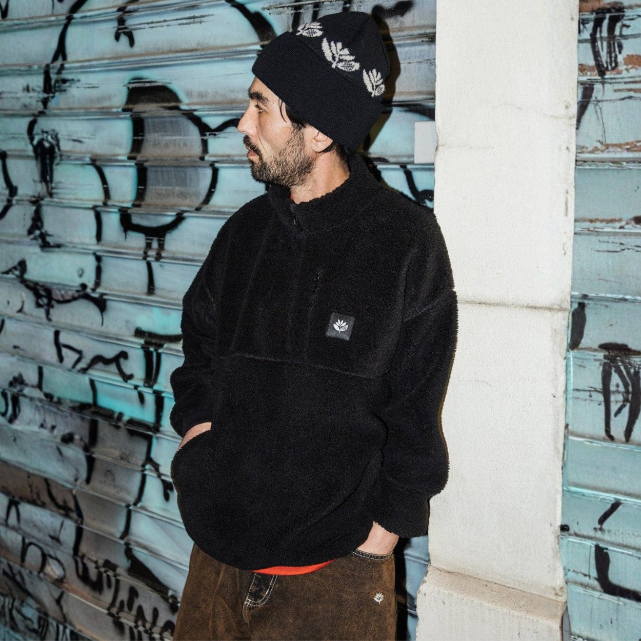 Magenta Skateboards Meru Highneck Sherpa | Black - The Vines Supply Co