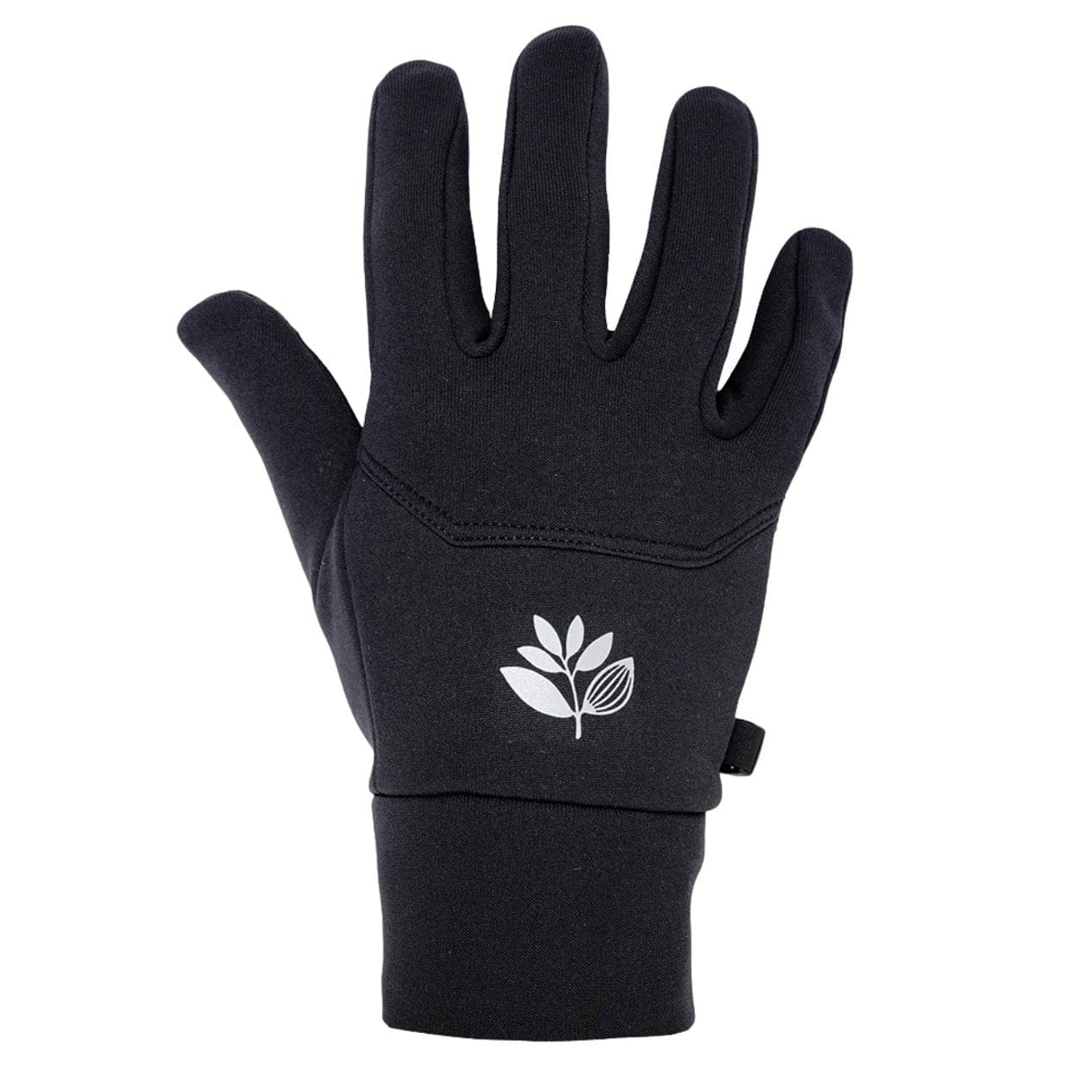 Black Magenta Skateboards Neo Gloves with reinforced palms and adjustable straps for skateboarding comfort and protection.