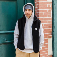 Magenta Skateboards Sherpa Vest | Black - The Vines Supply Co