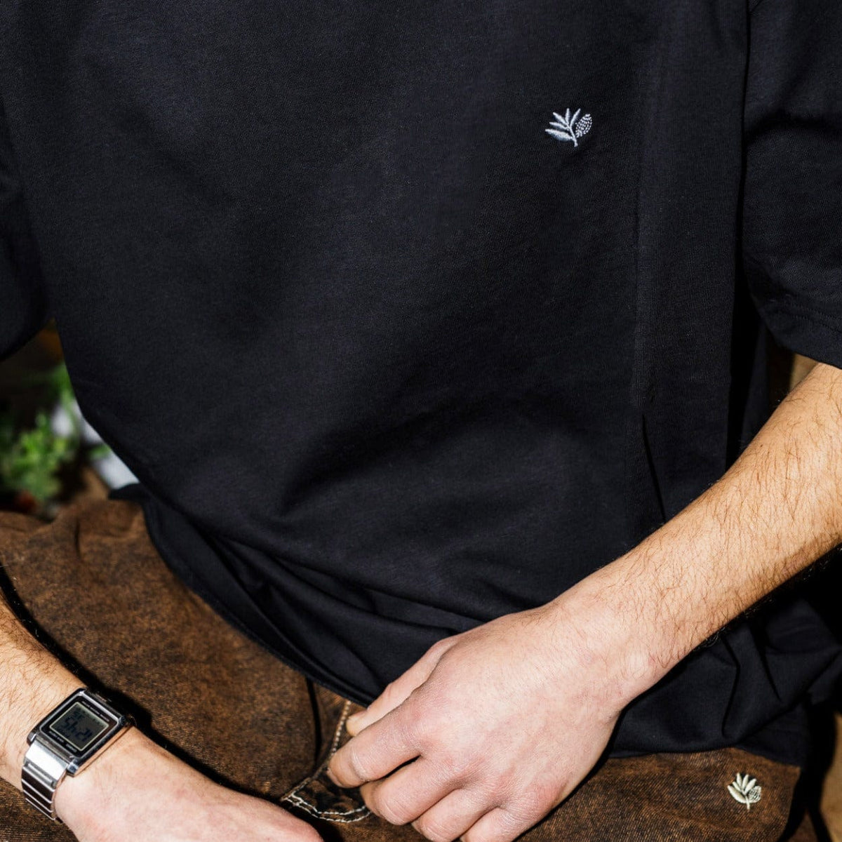 Magenta Skateboards Tonal T-Shirt | Black - The Vines Supply Co