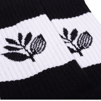 Magenta Skateboards Stripe Socks | Black - The Vines Supply Co