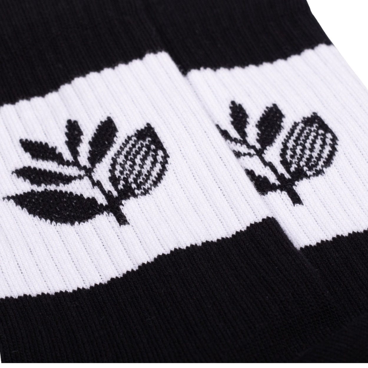 Magenta Skateboards Stripe Socks | Black - The Vines Supply Co