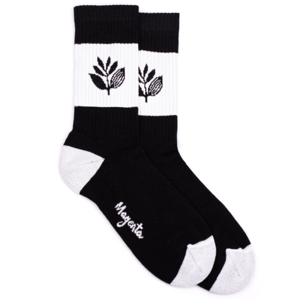 Magenta Skateboards Stripe Socks | Black - The Vines Supply Co