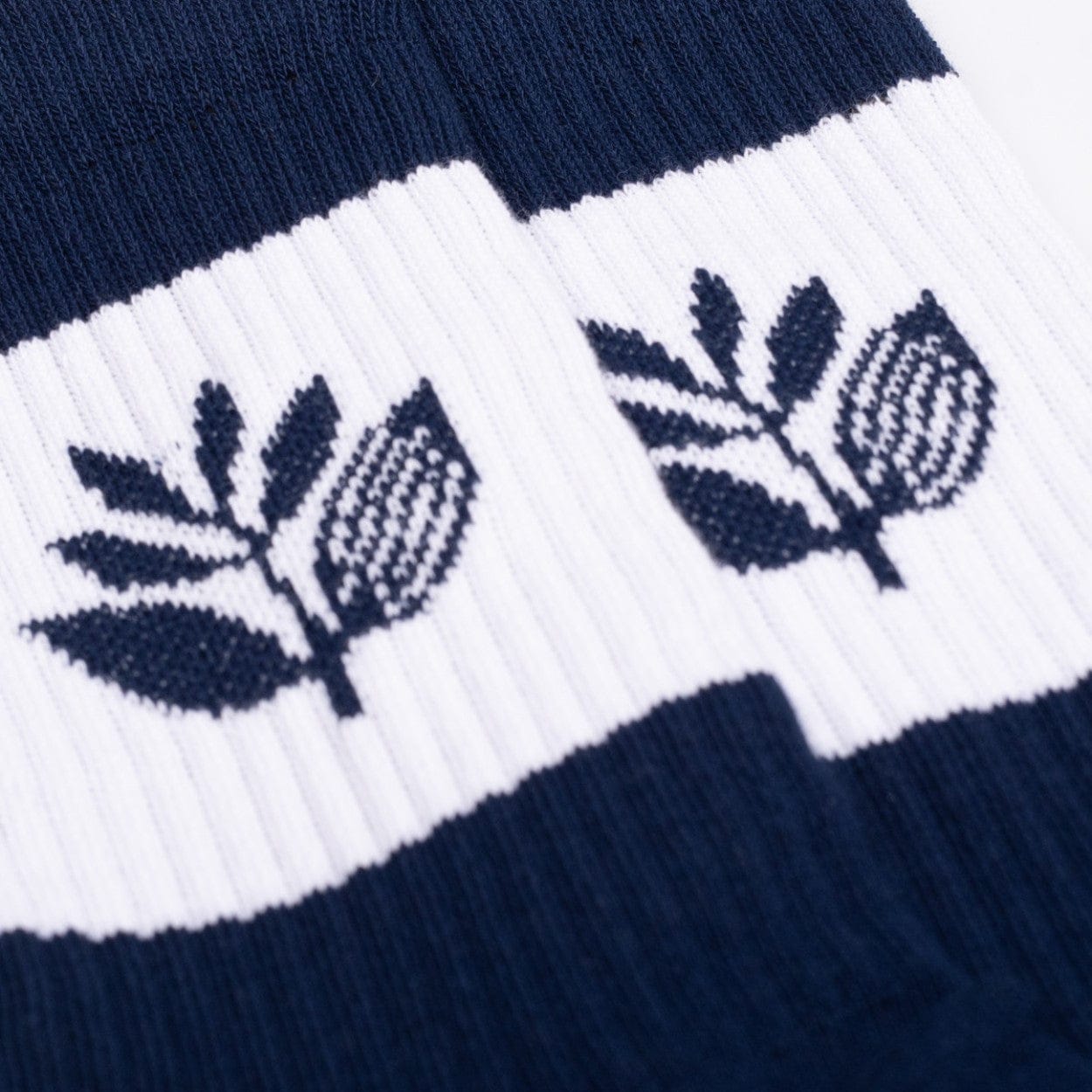 Magenta Skateboards Stripe Socks | Navy Blue - The Vines Supply Co