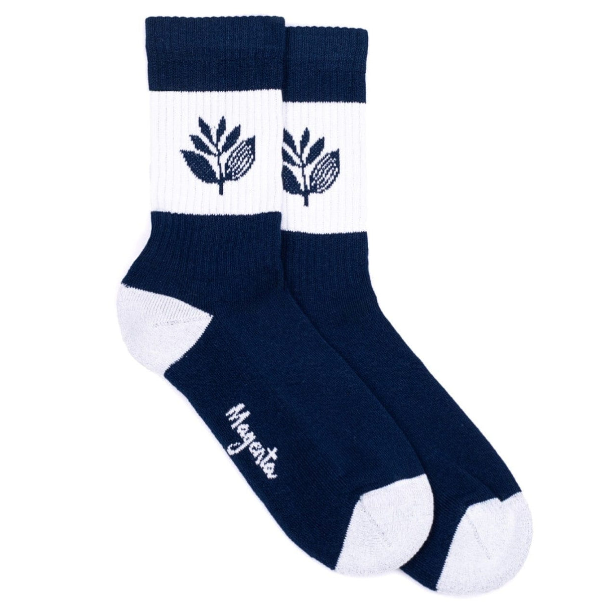 Magenta Skateboards Stripe Socks | Navy Blue - The Vines Supply Co