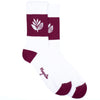 Magenta Skateboards Stripe Socks | White - The Vines Supply Co