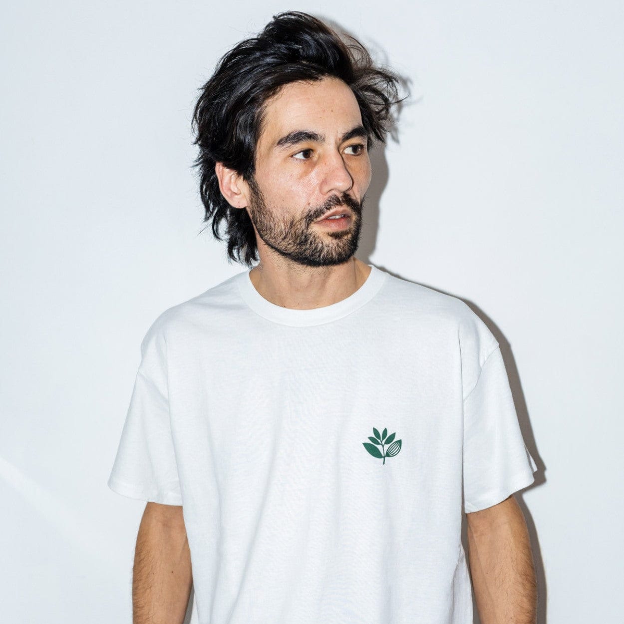 Magenta Skateboards Classic Plant T-Shirt | White - The Vines Supply Co