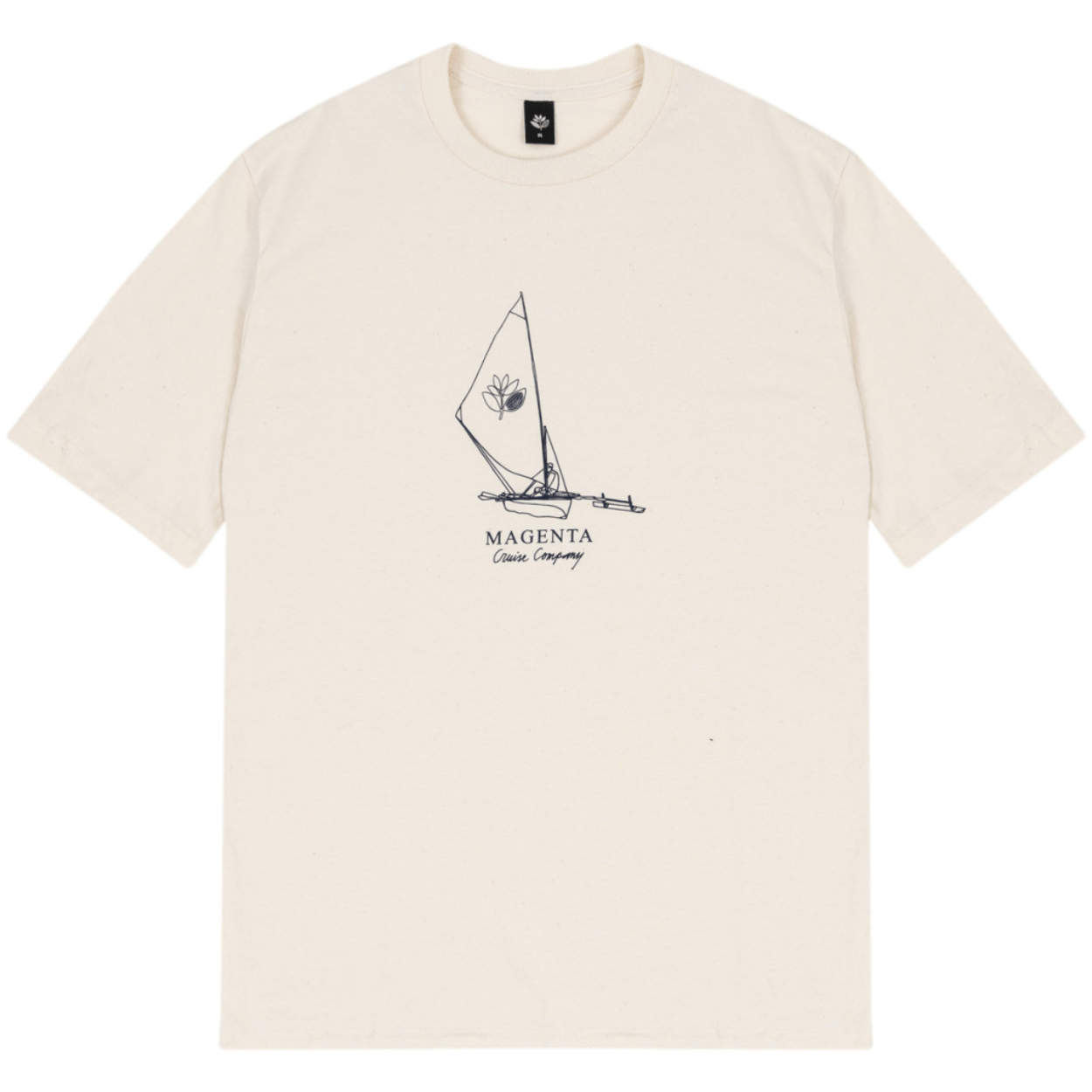 Magenta Skateboards Cruise Co T-Shirt | Natural - The Vines Supply Co
