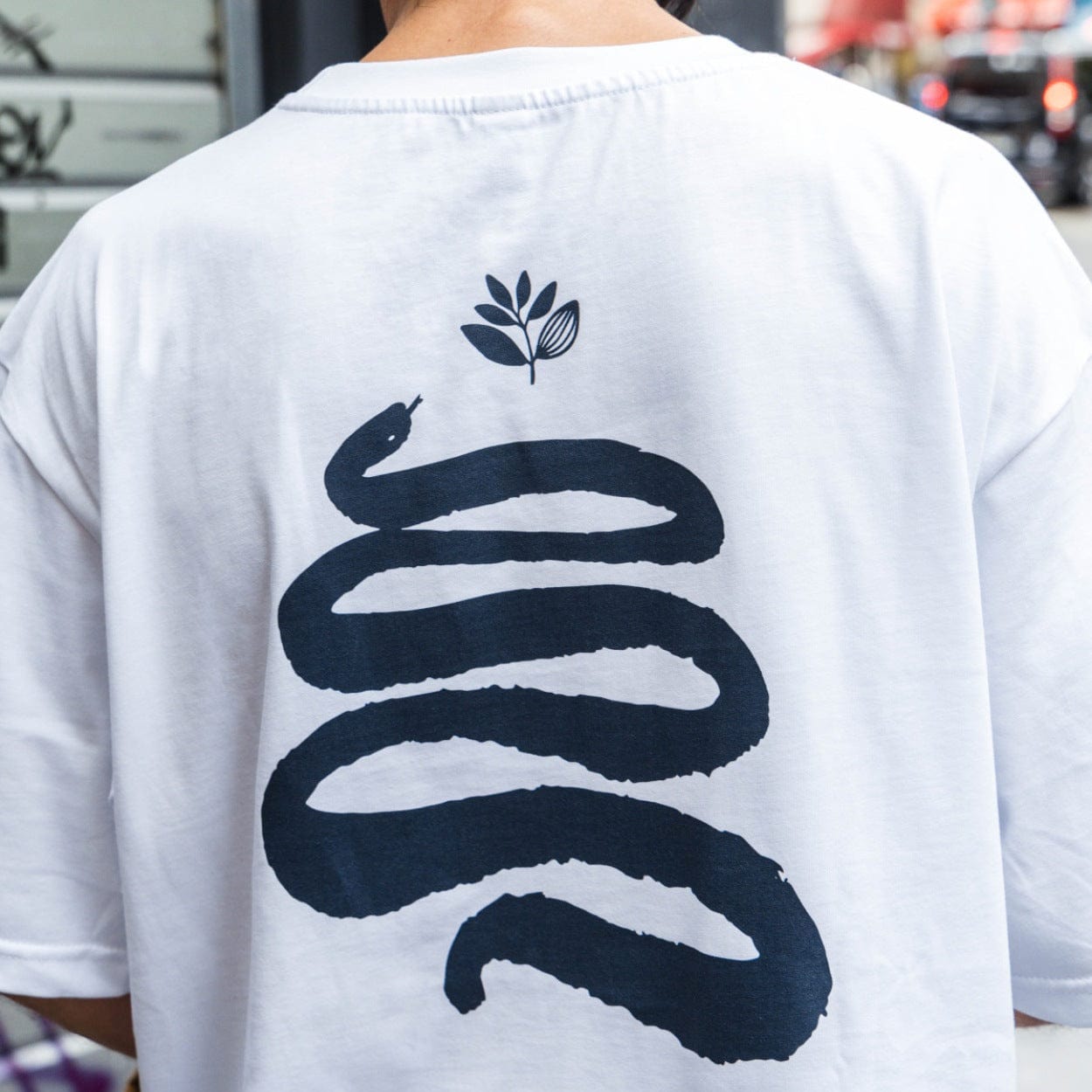 Magenta Skateboards Cruise Co T-Shirt | White - The Vines Supply Co