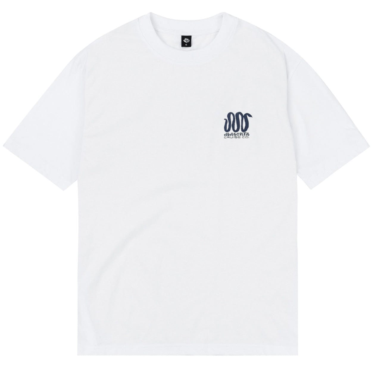 Magenta Skateboards Cruise Co T-Shirt | White - The Vines Supply Co