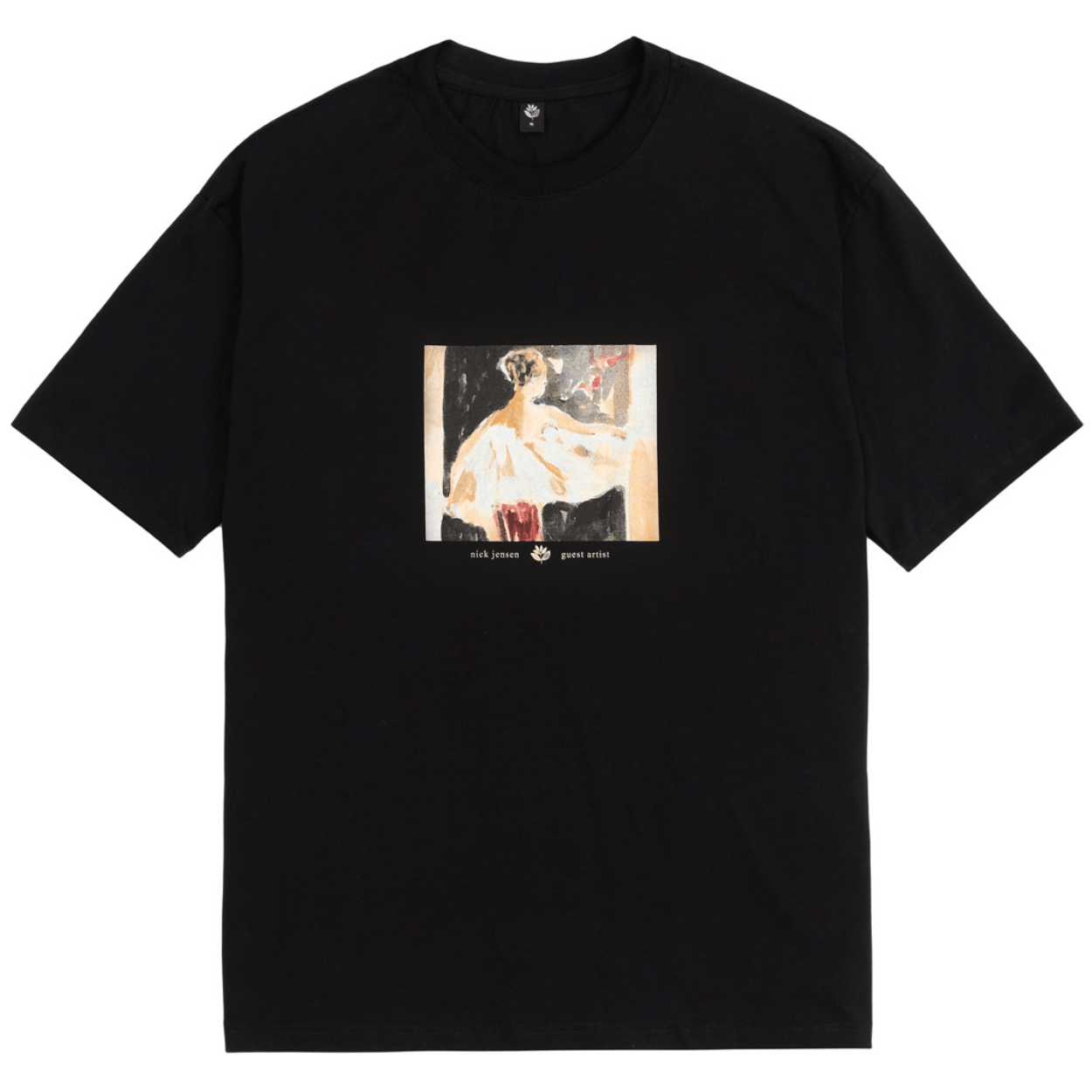 Magenta Skateboards Nick Jensen Guest Artist T-Shirt | Black - The Vines Supply Co