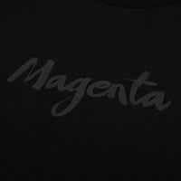 Magenta Skateboards Script T-Shirt | Black - The Vines Supply Co