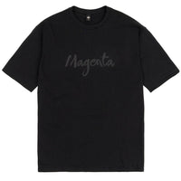 Magenta Skateboards Script T-Shirt | Black - The Vines Supply Co