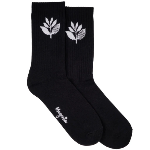 Magenta Skateboards Plant Socks | Black & White - The Vines Supply Co