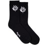 Magenta Skateboards Plant Socks | Black & White